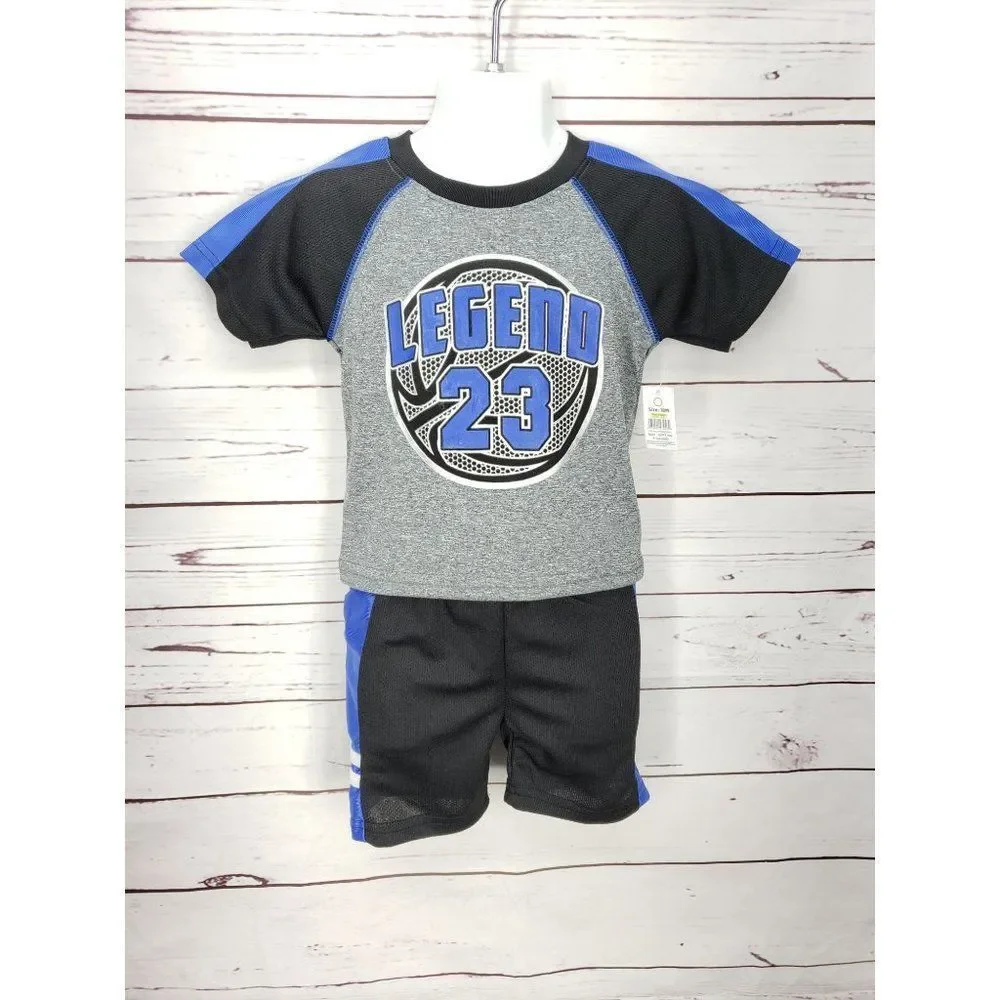 MAD GAME Legend 23 gray blue black 2 piece‎ boy outfit